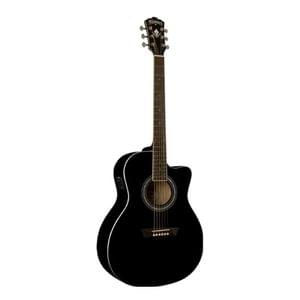 Washburn WG5SCEB Black Knight Series Acoustic Electric Guitar